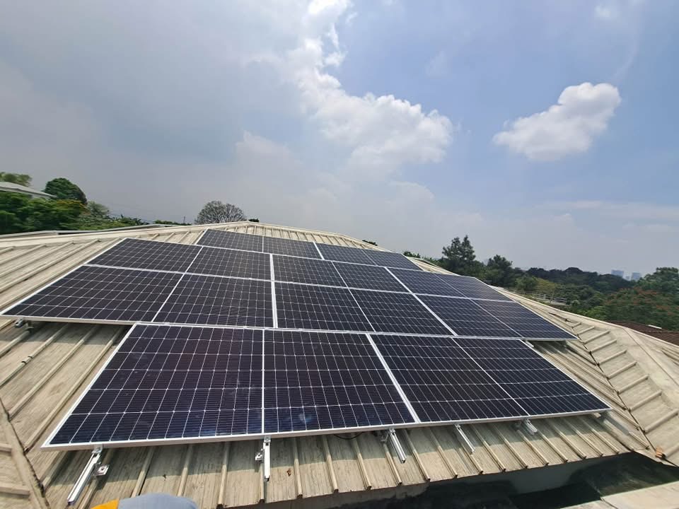 Completed 16KW commercial rooftop solar installation